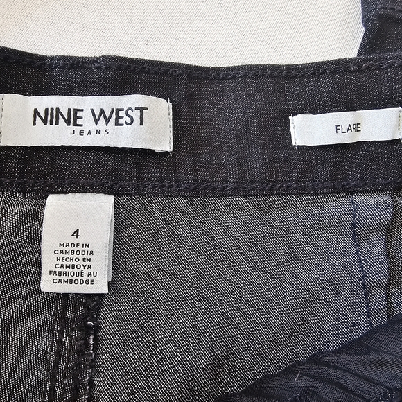 Nine‎ West Women's Charcoal Flare Jeans - Picture 5 of 9